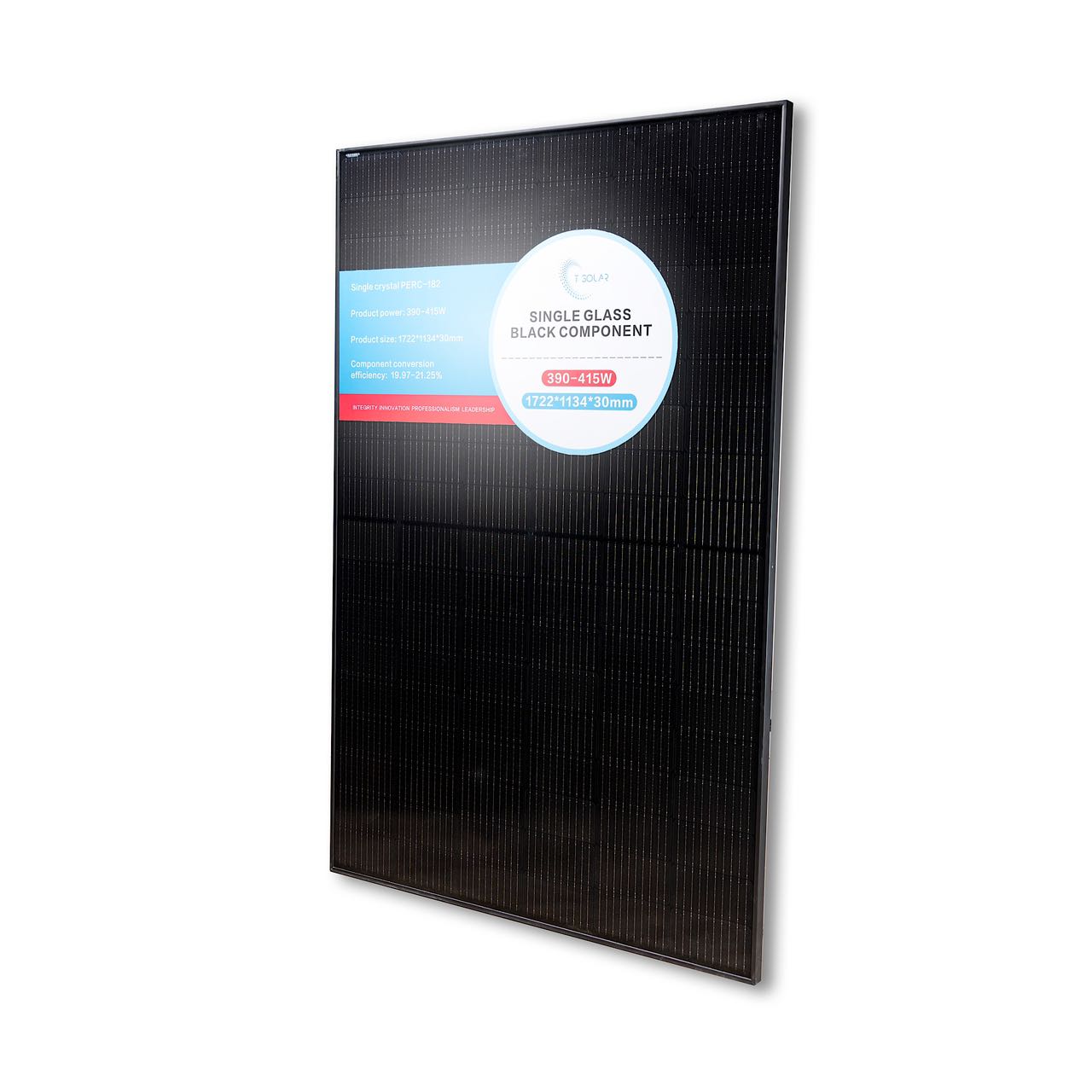 T solar full black solar panel 410Wp